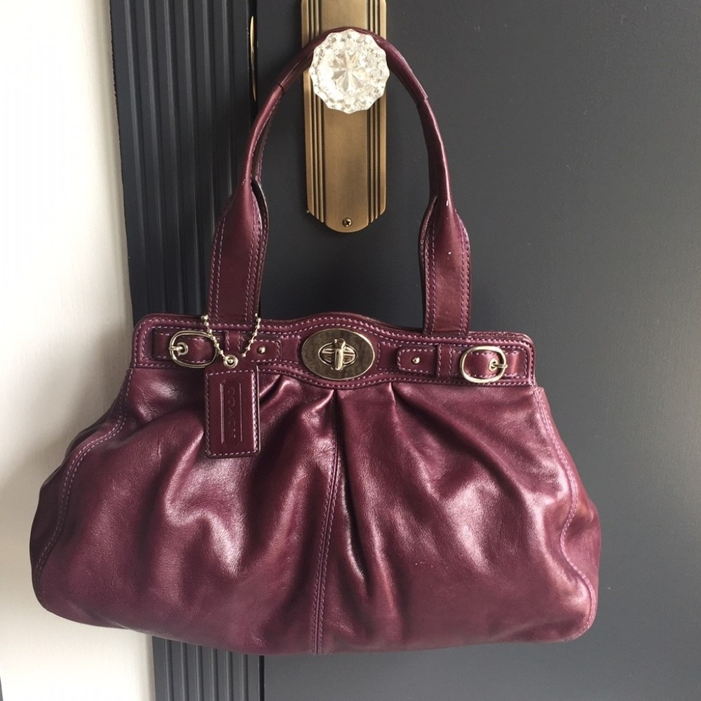 Purple Coach Purse